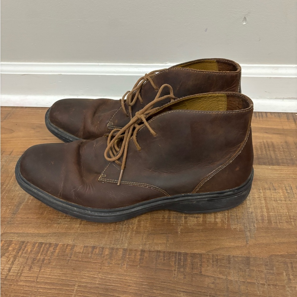 Dr Comfort Men's sz 11.5 RUK Chukka Brown Leather Shoe boot